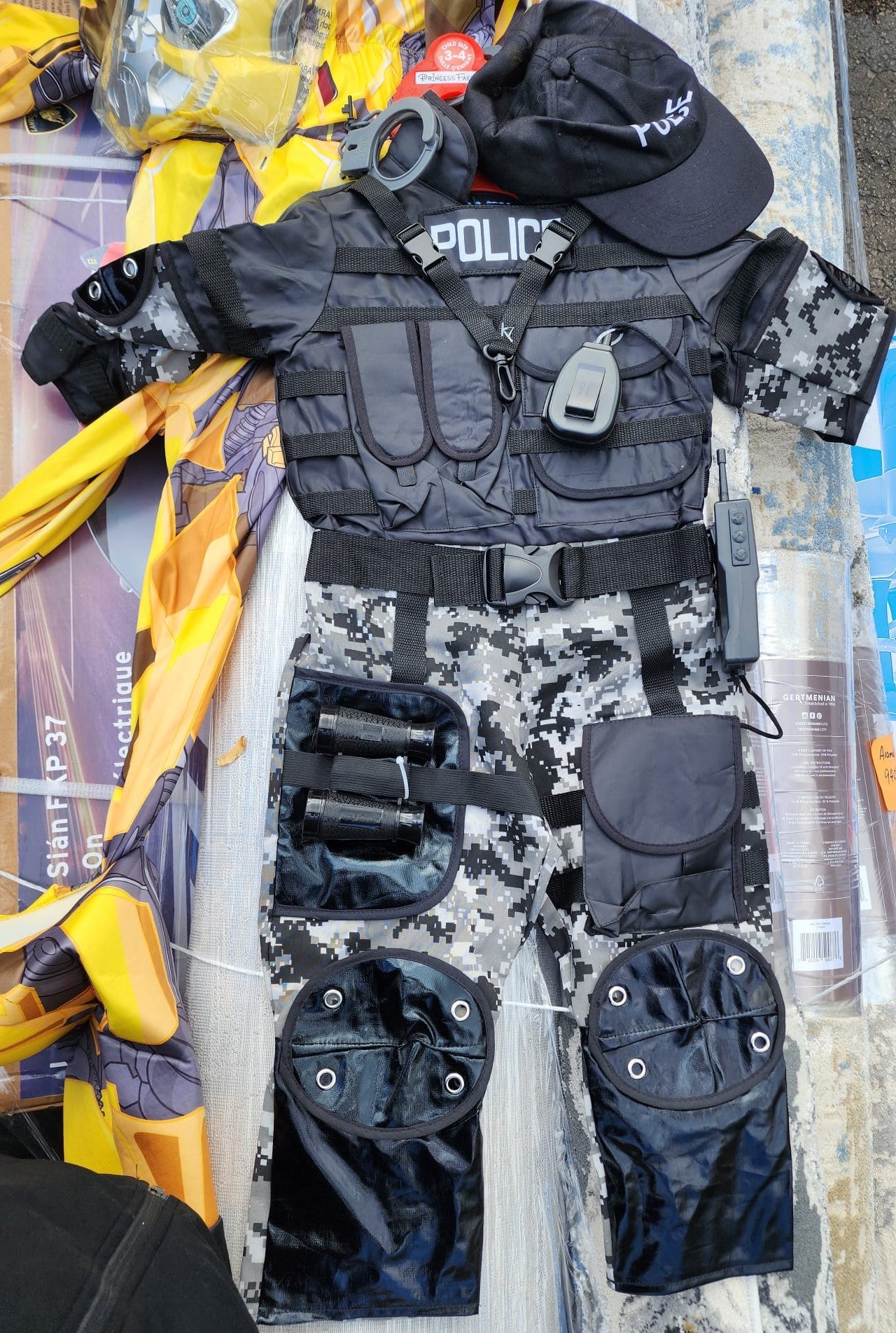 Halloween Police Costume 3-4 SIZE