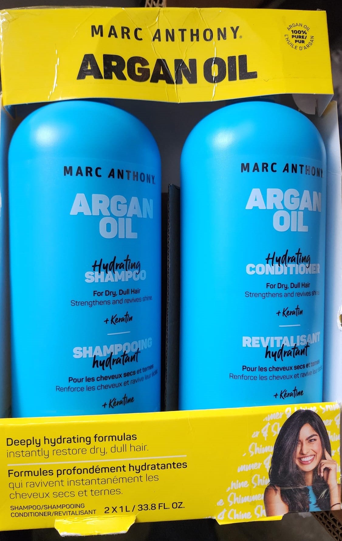 Marc Anthony Organ Oil True Professional Shampoo and Conditioner, 2 × 1 L