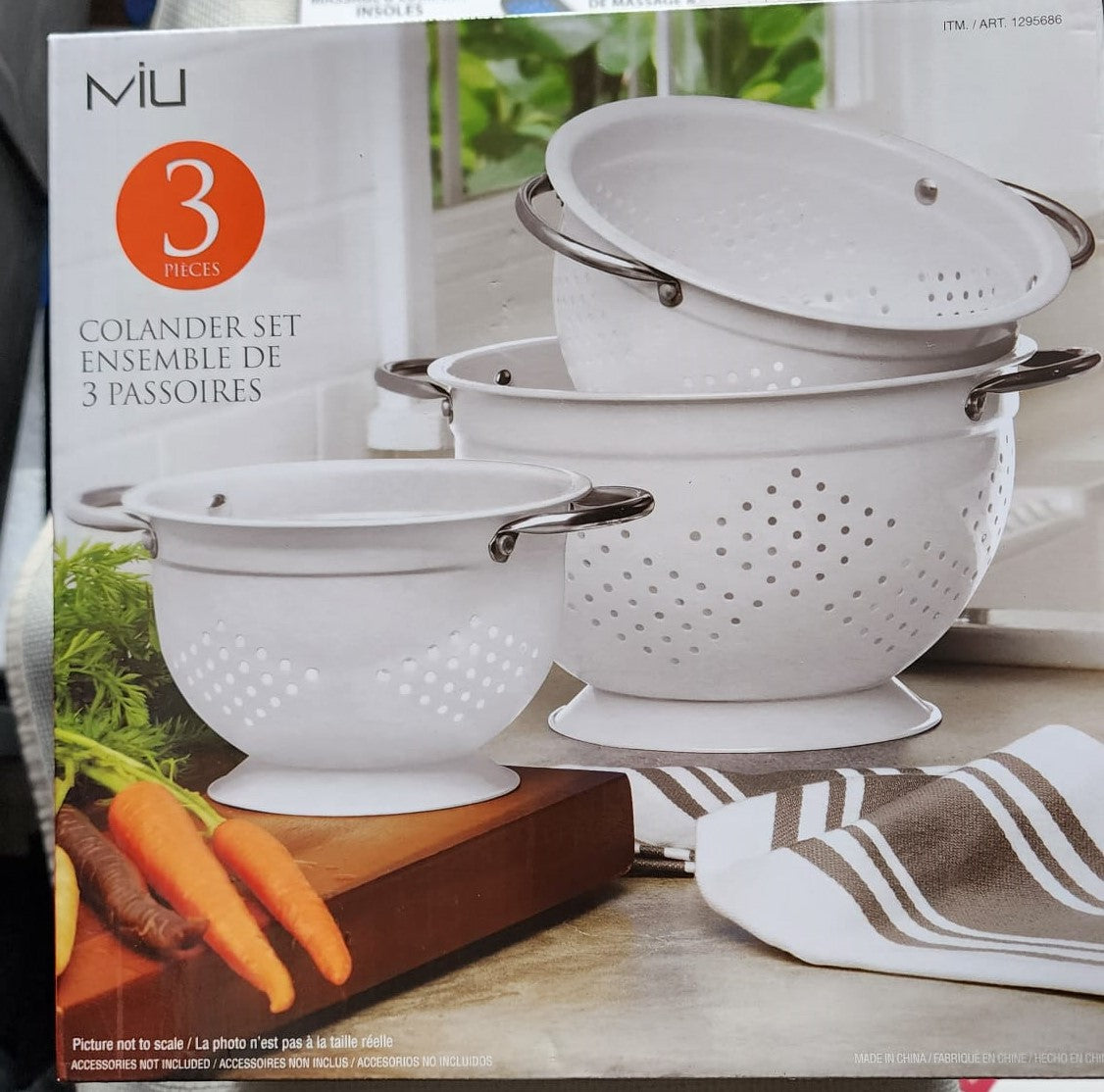 MIU 3PC COLANDER SET