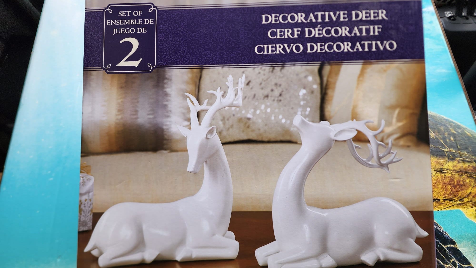 SET OF 2 HOLIDAY DEER