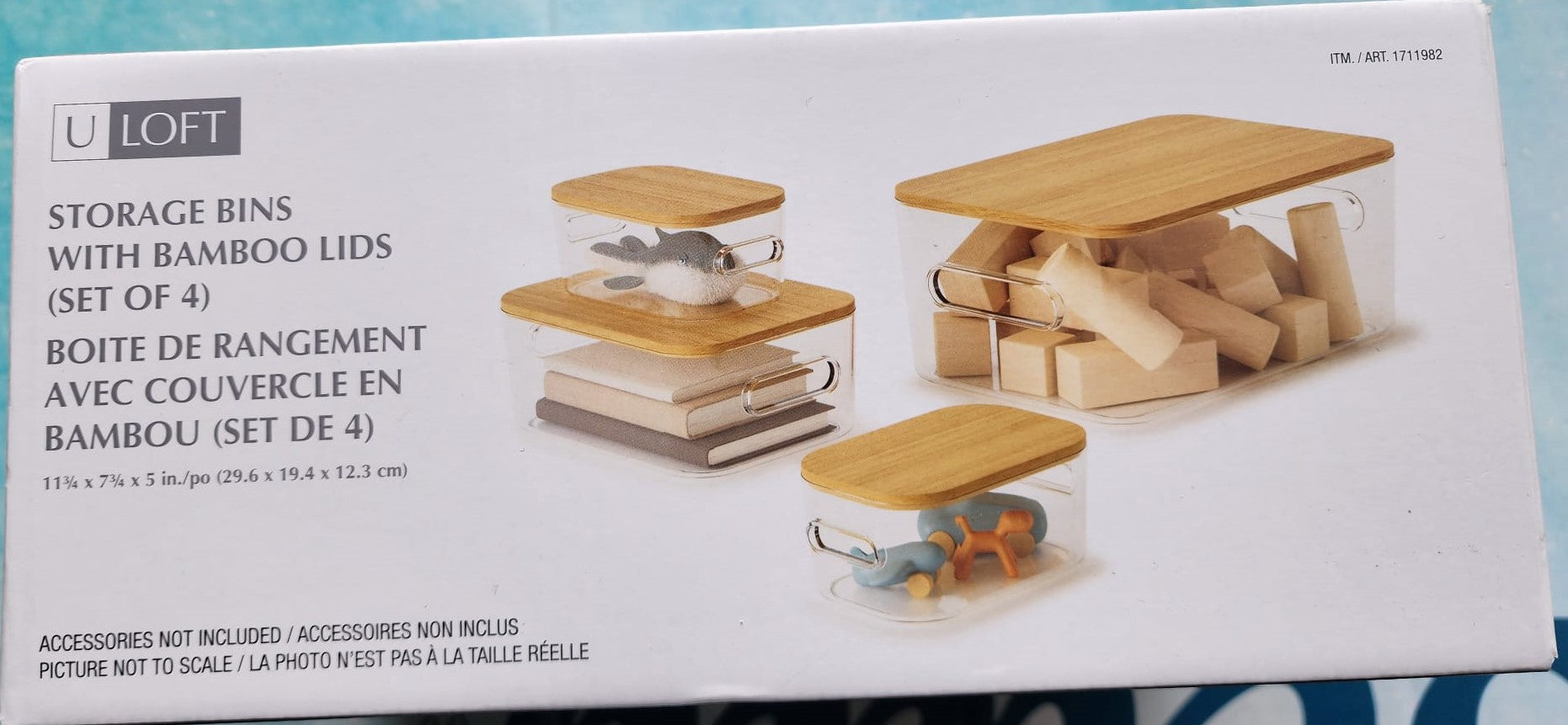 4 ULOFT STORAGE BINS