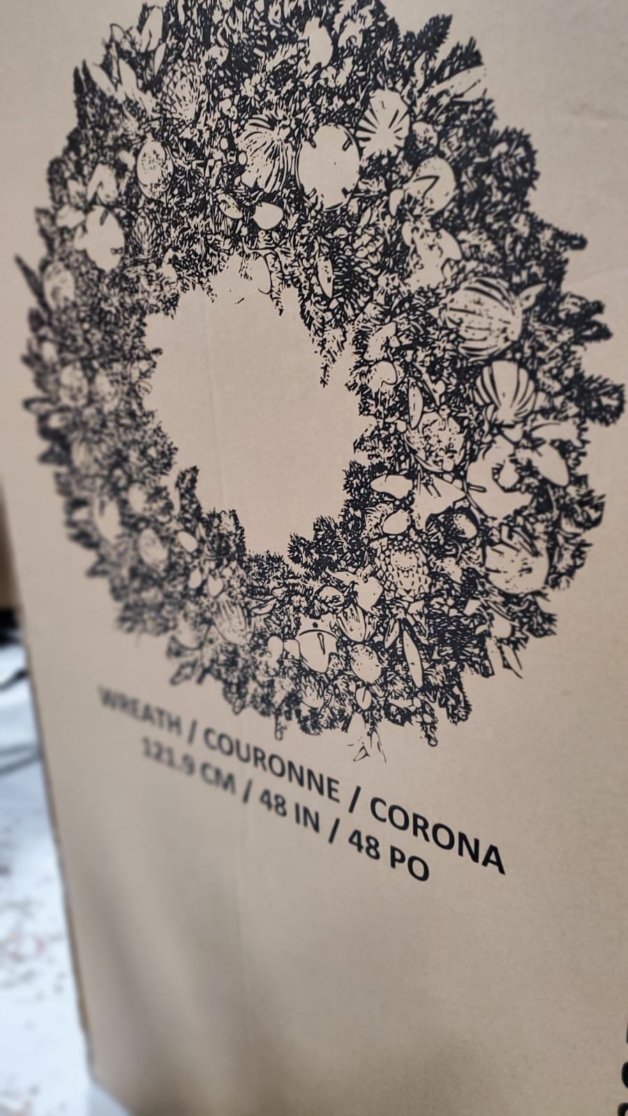 48" LED DECORATED WREATH Halloween