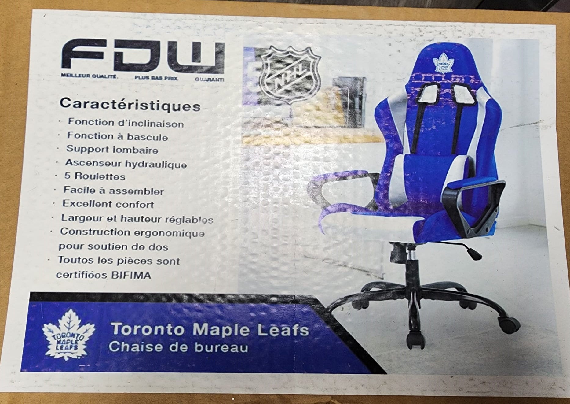 NHL Sports Car Executive High Back Gaming Office Chair