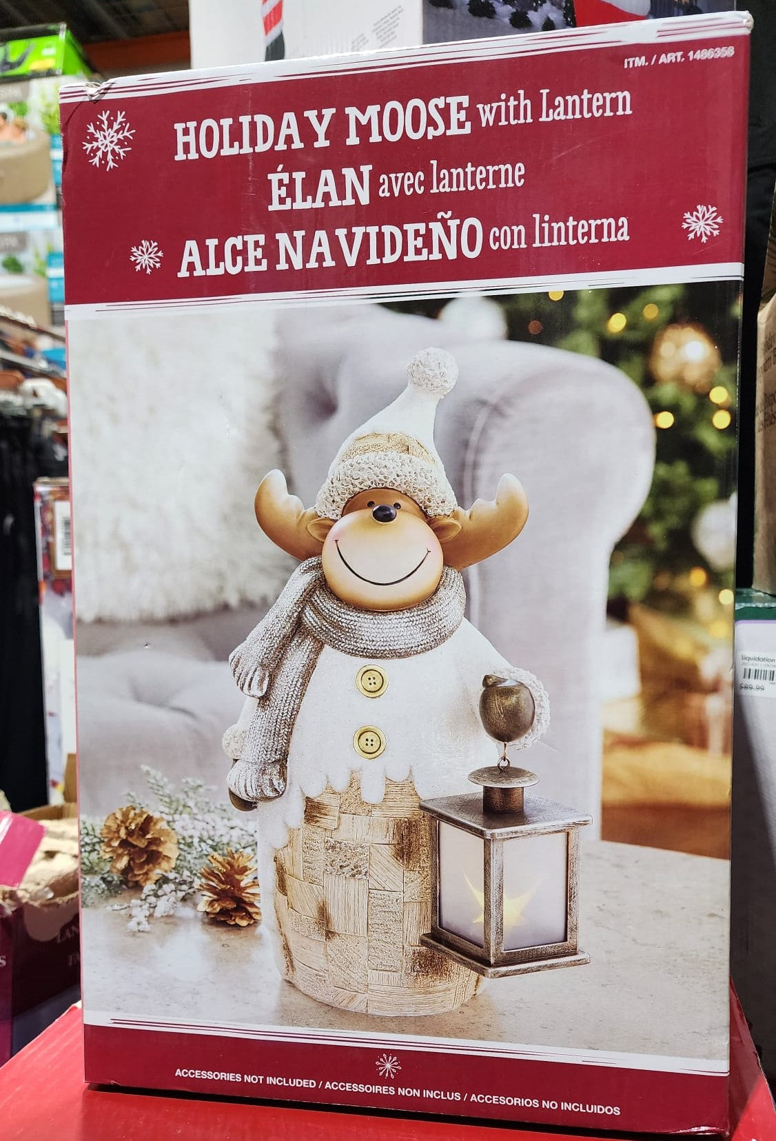 HOLIDAY FIGURES WITH LANTERN ASSORTED