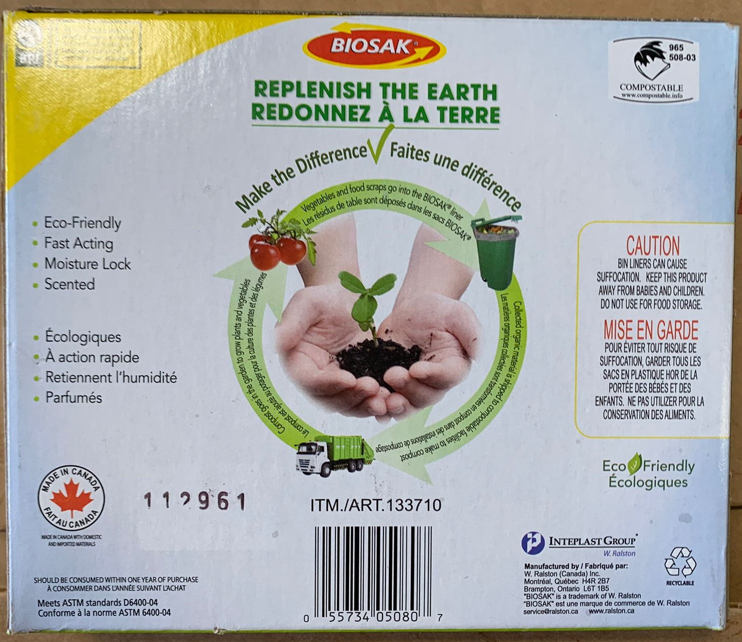 Biosak Compostable Green Bin Liners