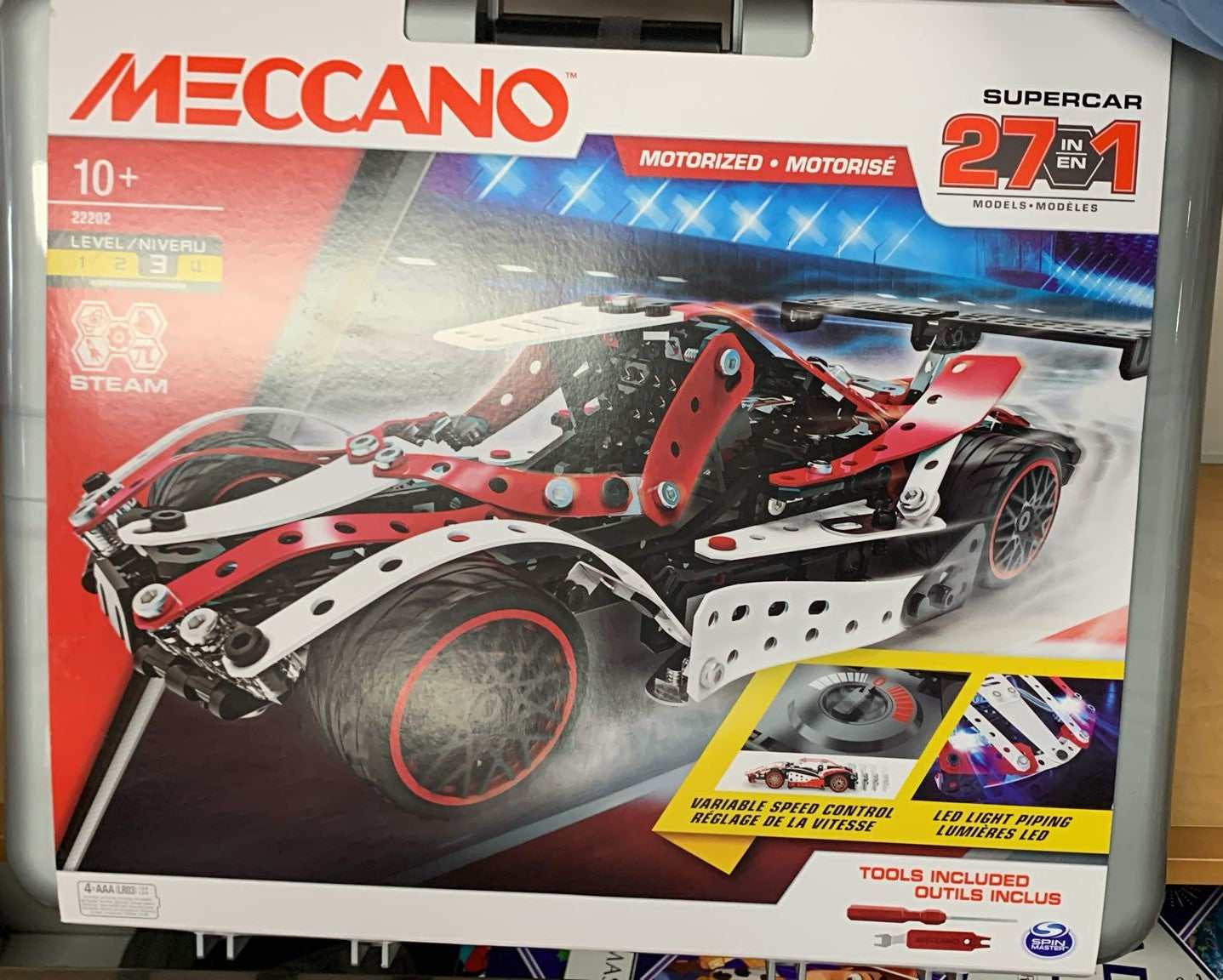 Meccano, 27-in-1 Motorized Supercar