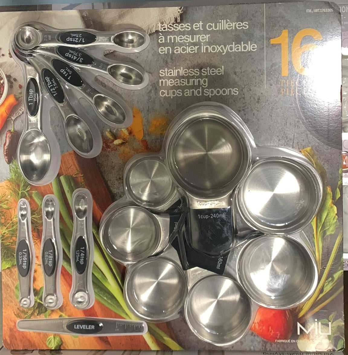 MIU 16PC MEASURING CUPS AND SPOONS