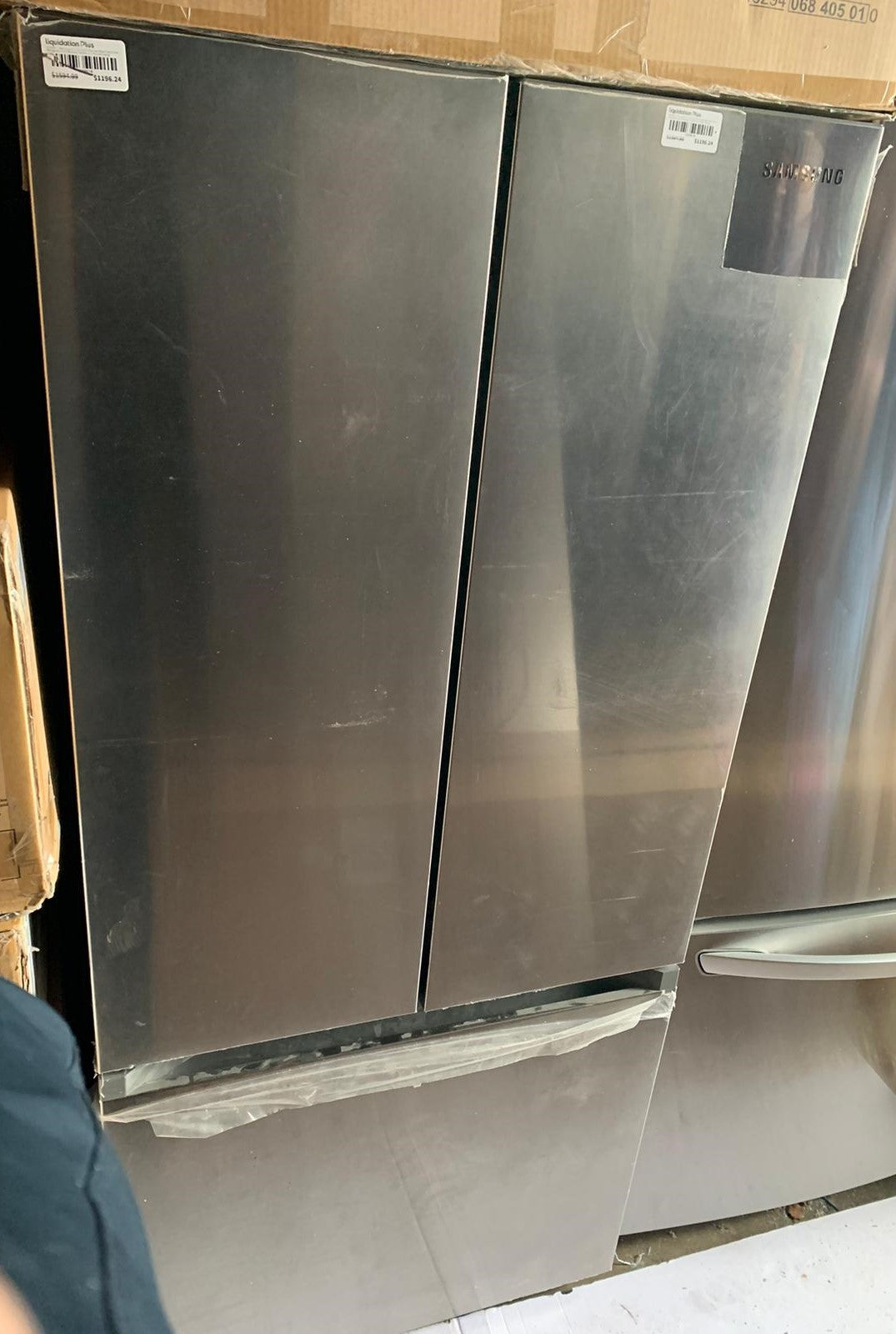 Samsung 30 in. 22.1 cu.ft Stainless Steel French Door Refrigerator with Recessed Handle and Flat Door Design