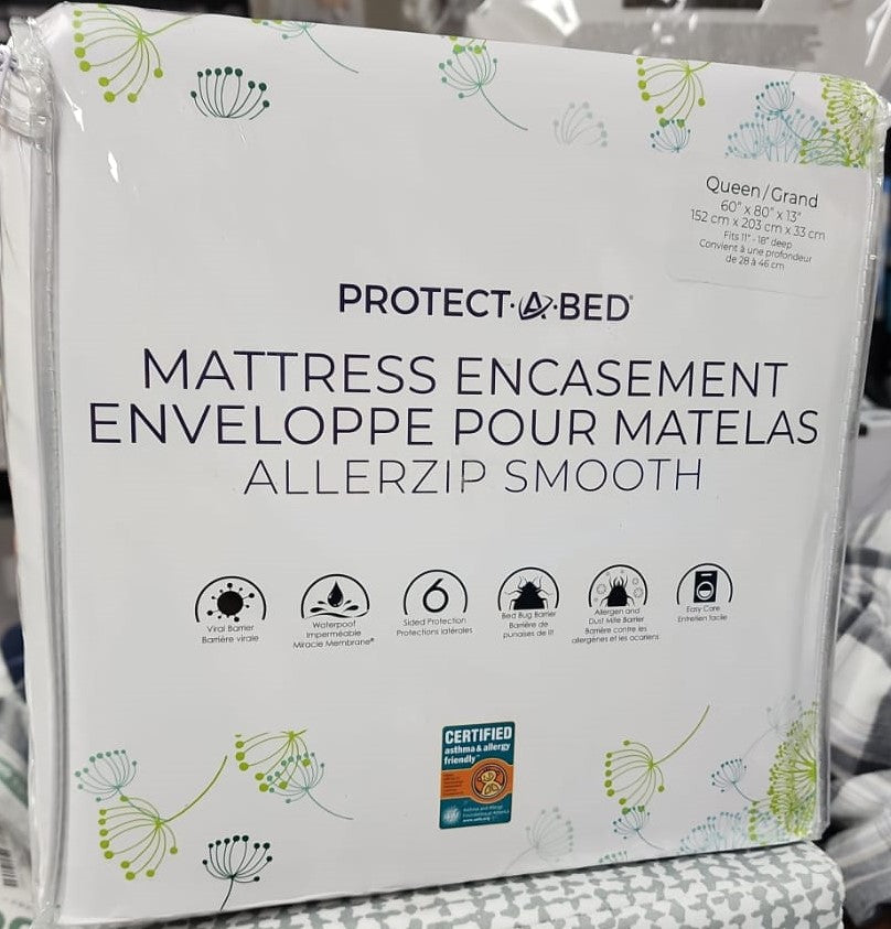 ALLERZIP SMOOTH QUEEN MATTRESS