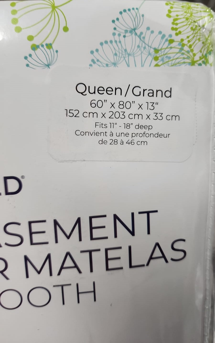 ALLERZIP SMOOTH QUEEN MATTRESS