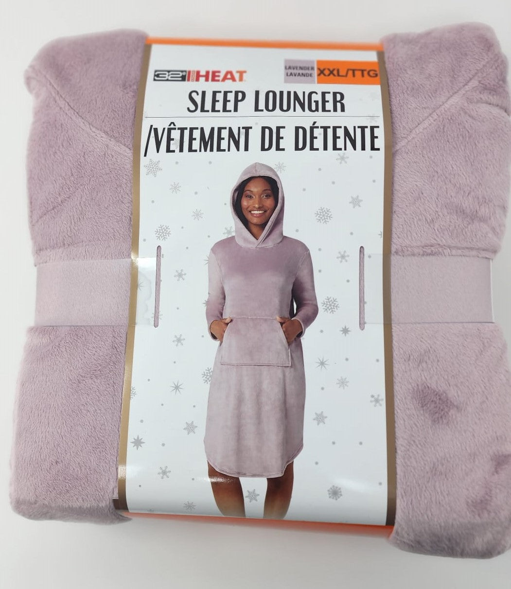 32D PLUSH HOODED SLEEP LOUNGER
