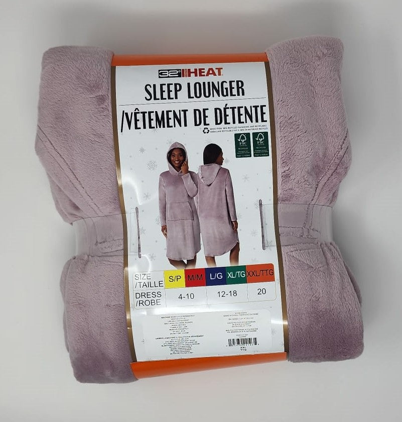 32D PLUSH HOODED SLEEP LOUNGER