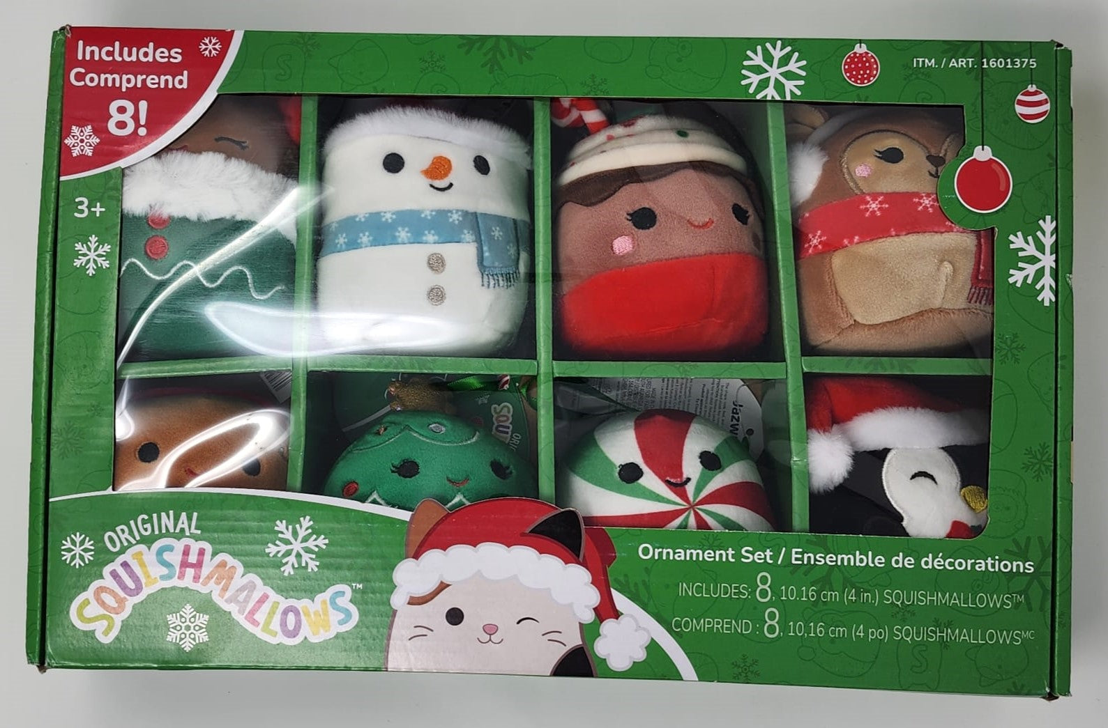 SQUISHMALLOW ORNAMENT SET 8 PIECE