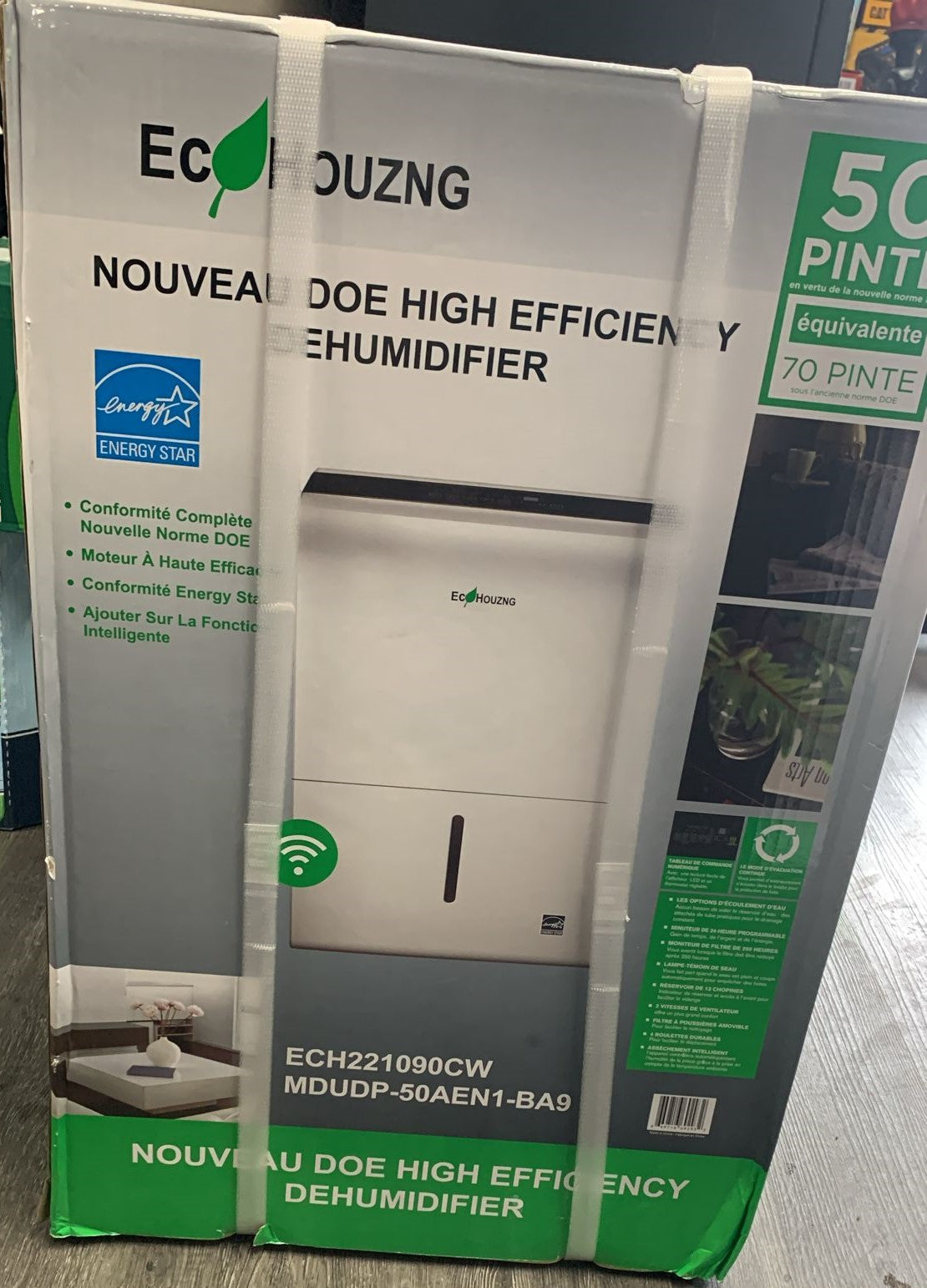 Ecohouzng 28.4 L (50 Pint) Smart Dehumidifier