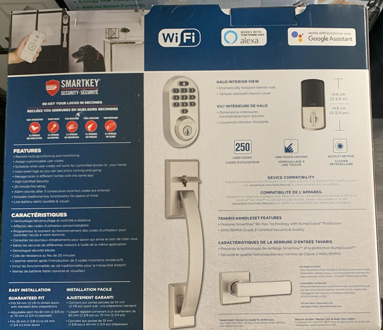 WEISER HALO ELECTRONIC LOCK DEADBOLT