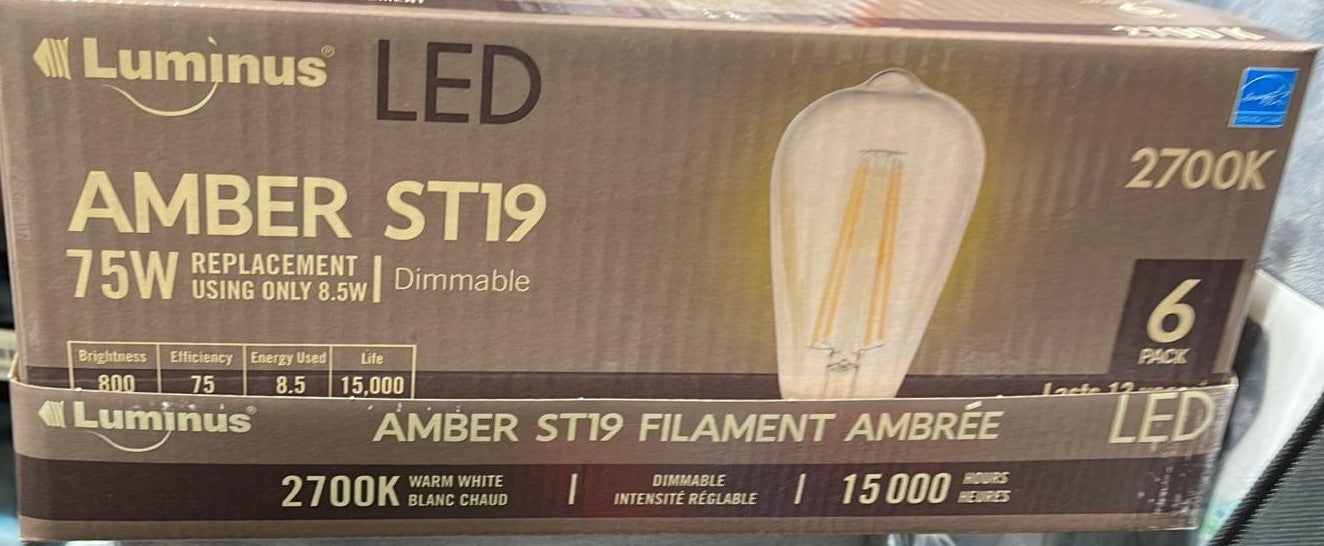 LUMINUS ST19 LED BULB PACK OF 6