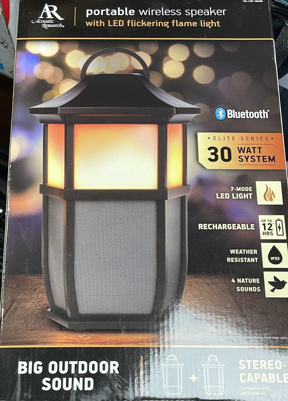 AR Brighton Portable Wireless Speaker with LED Light