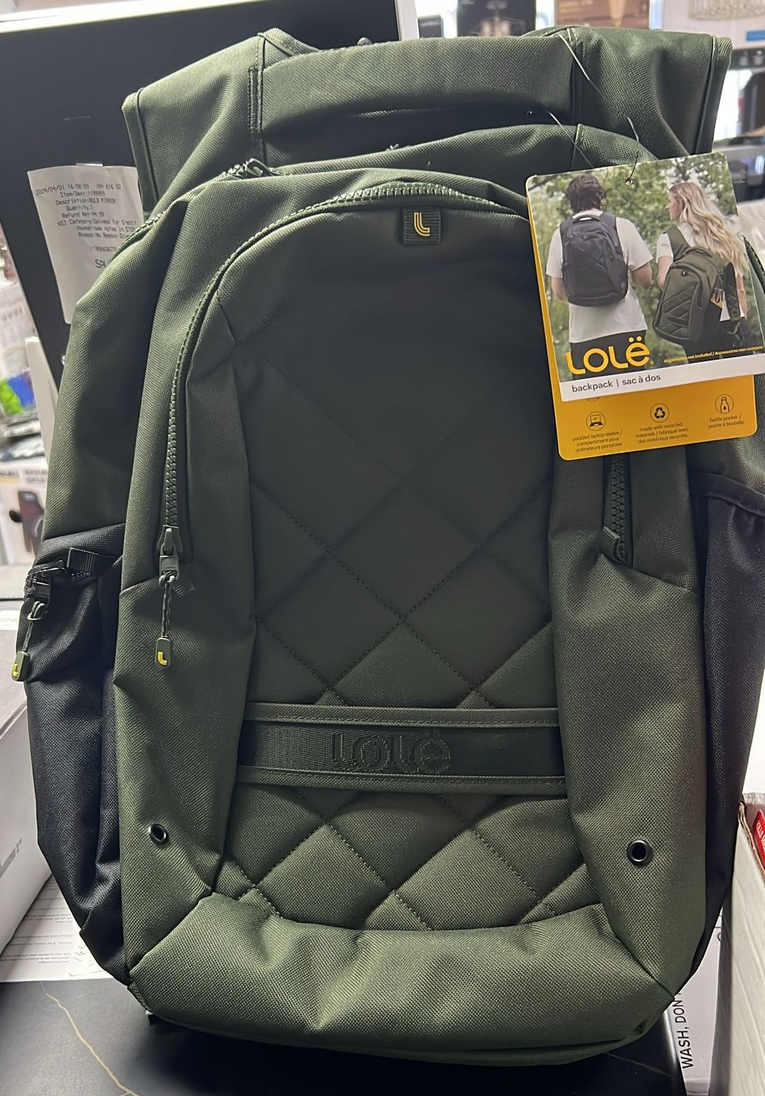 LOLE BACKPACK GREEN BAG