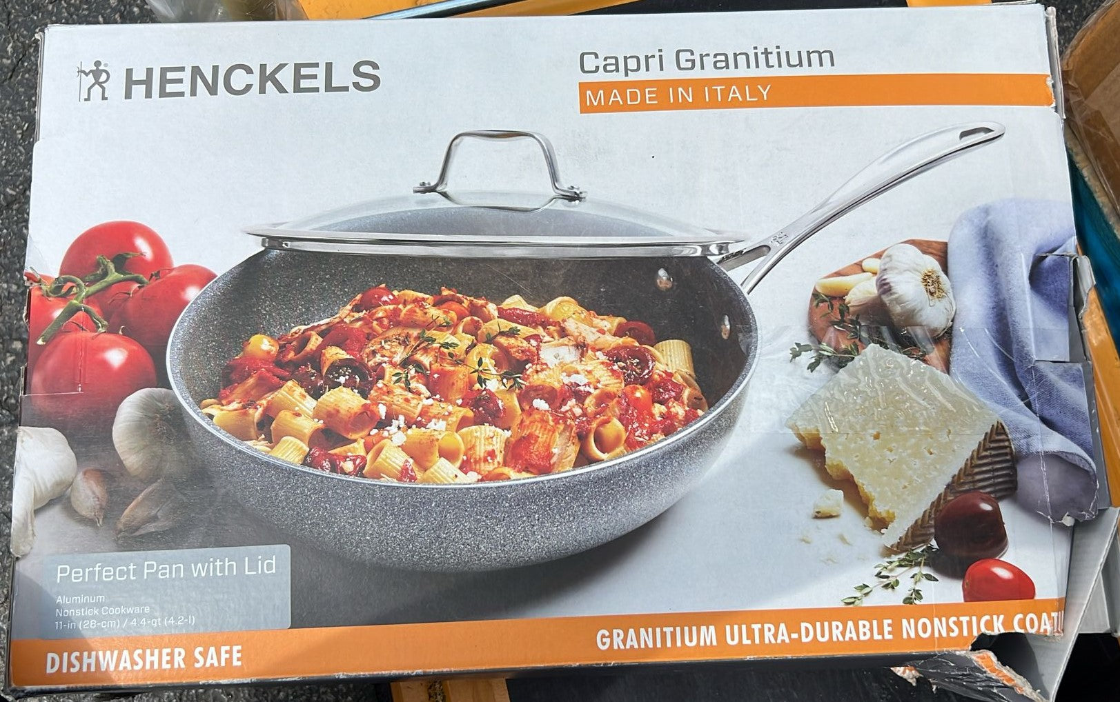 Henckels Capri Granitium 4.4-Quart Non-Stick Perfect Pan with Lid