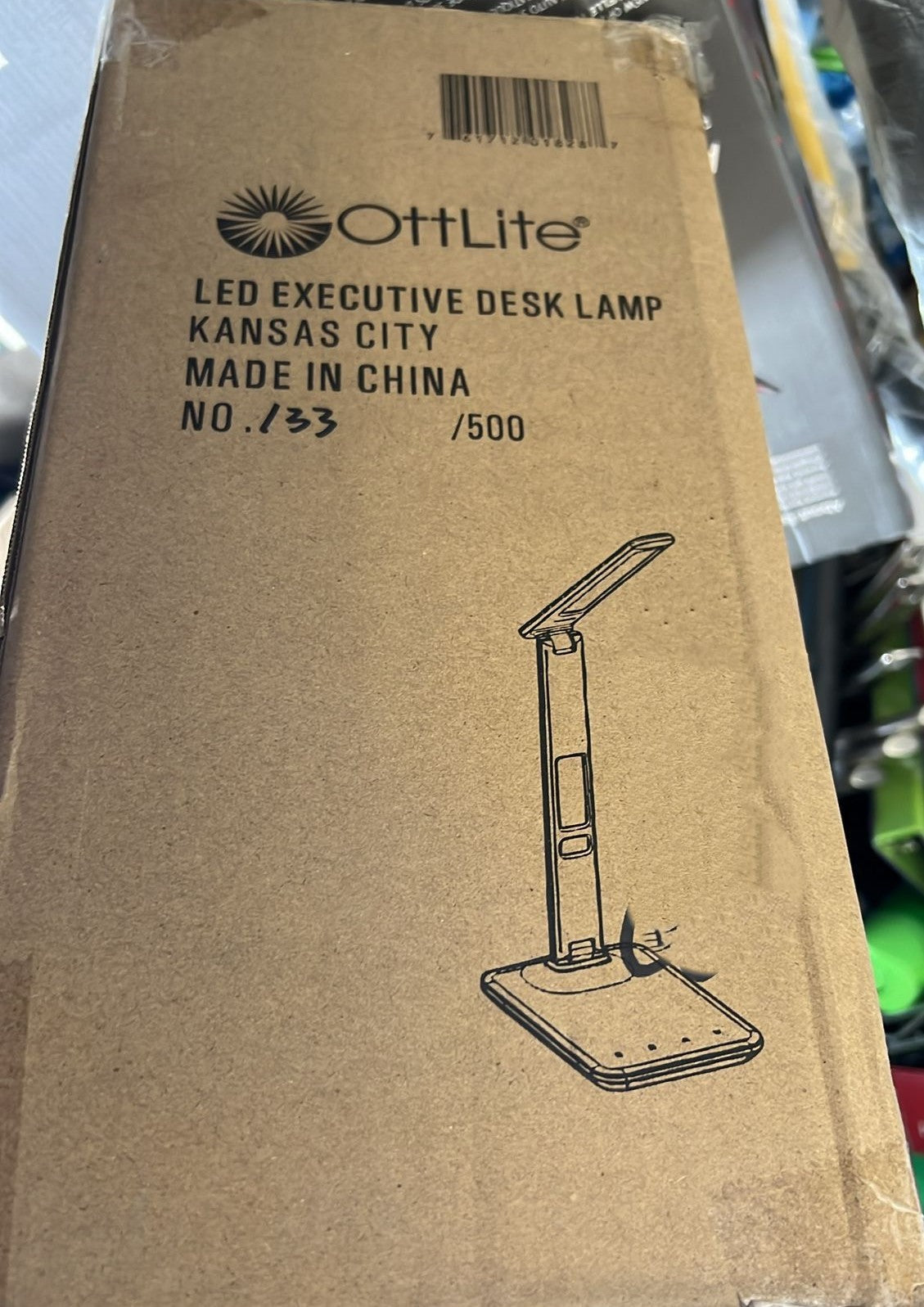 OttLite Executive Desk Lamp with 2.1A USB Charging Port