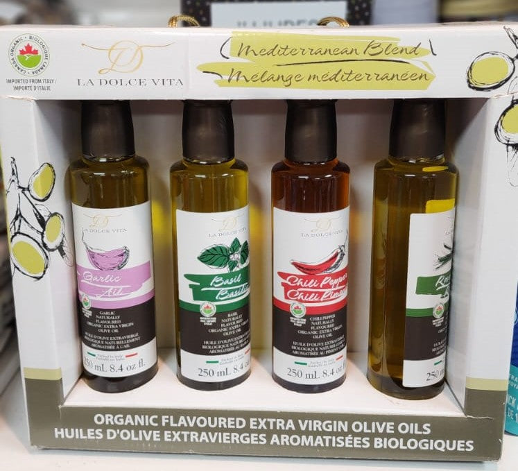 La Dolce Vita Mediterranean Blend Extra Virgin Olive Oil Gift Set