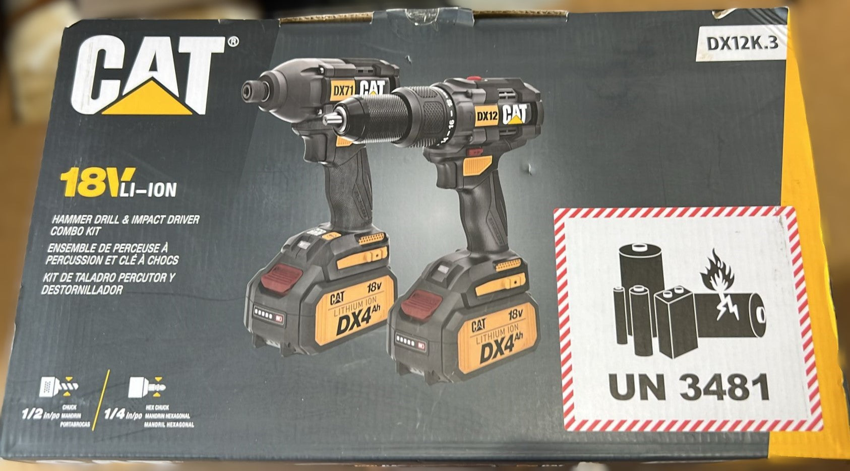CAT HAMMER DRILL IMPACT DRIVER KIT