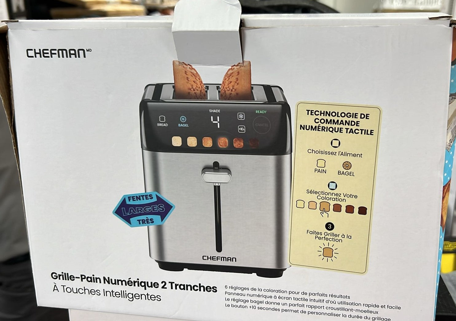 Chefman Smart Touch 2 Slice Digital Toaster