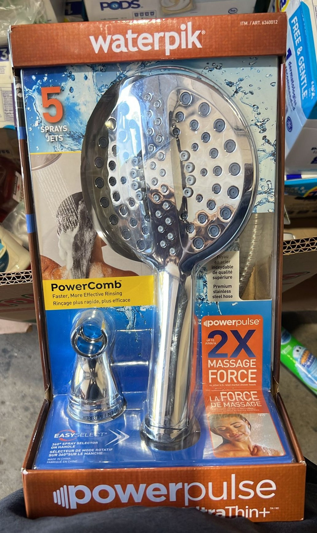 WATERPIK ULTRATHIN POWERPULSE SHOWERHEAD