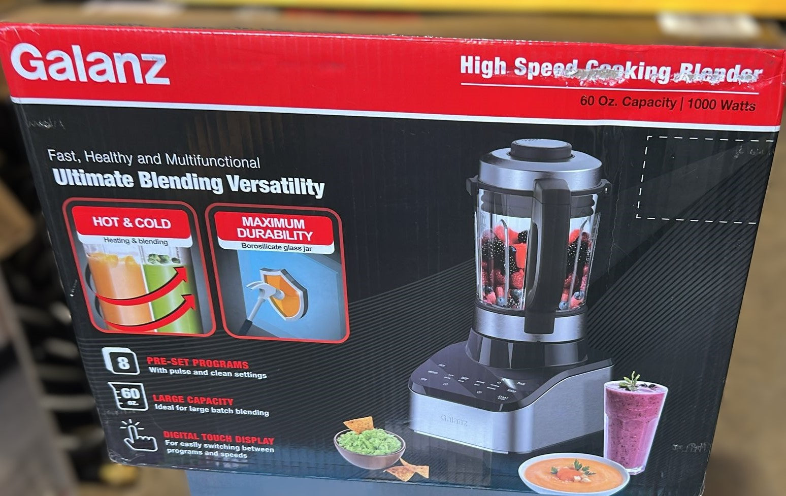 Galanz Digital Cooking Blender for Cold and Hot Blending