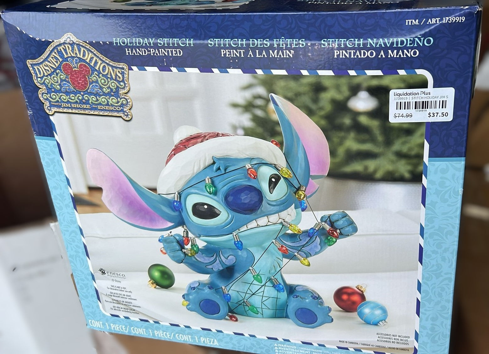 37.4 cm (14.7 in.) Disney Christmas Stitch by Jim Shore