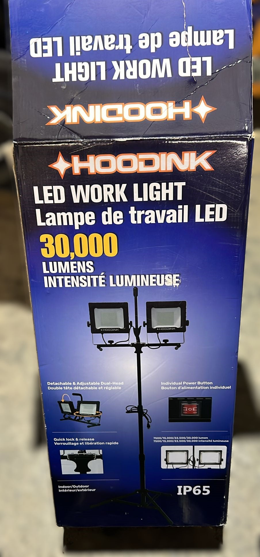 HOODINK TRIPOD WORK LIGHT 30 000 LUMENS