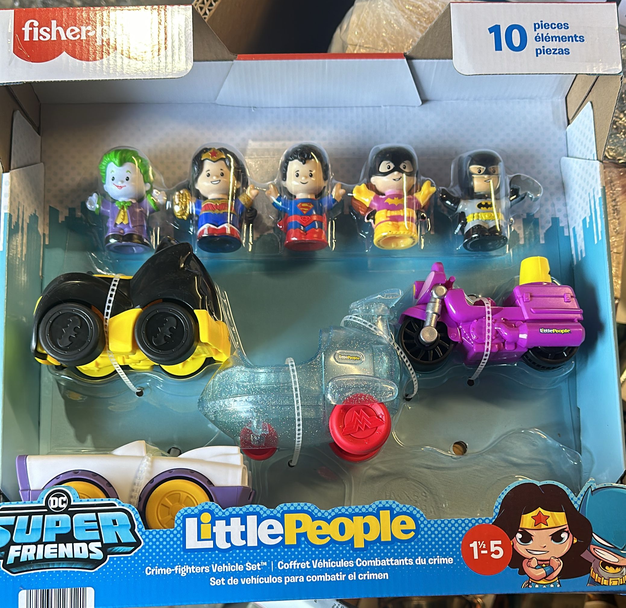 FISHER PRICE LITTLE PEOPEE VEHICLE FIGURE SET