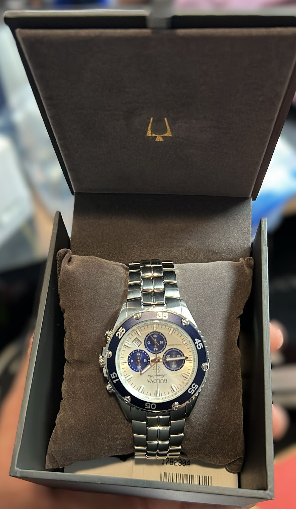 Bulova Marine Star Silver-White Dial Men's Watch