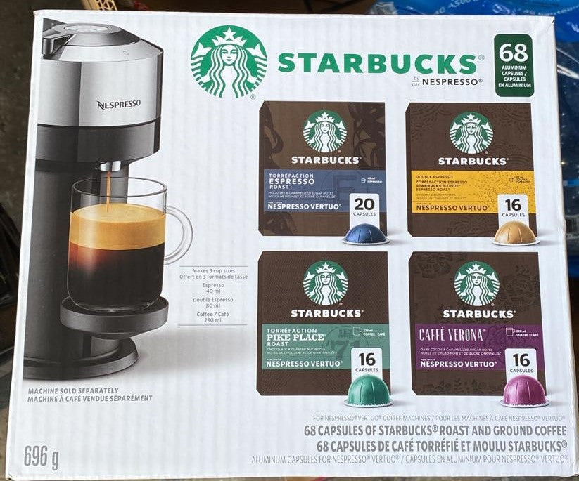 Starbucks Vertuo Line Variety pack by Nespresso, 68-count