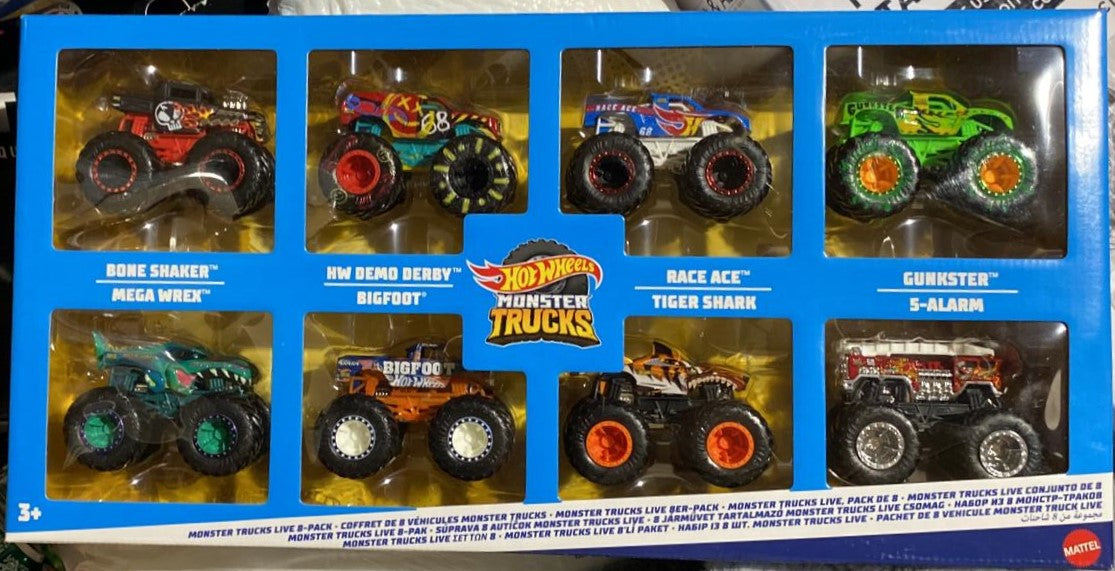 Hot Wheels Monster Trucks 8-pack