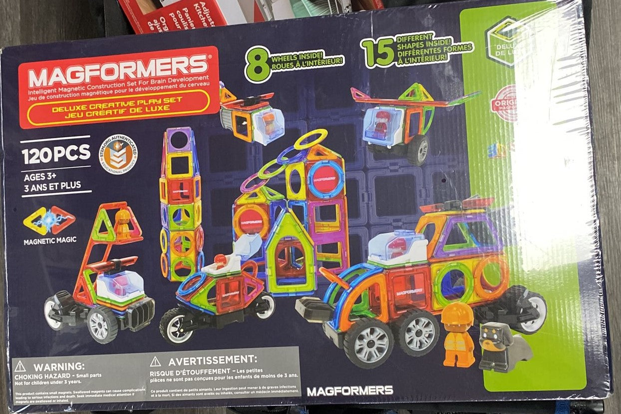 Magformers 120 piece Super Deluxe Creative Magnetic Building Set