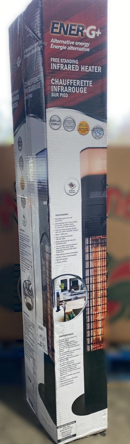 EnerG+ Freestanding Infrared Patio Heater with Color LED and Speaker