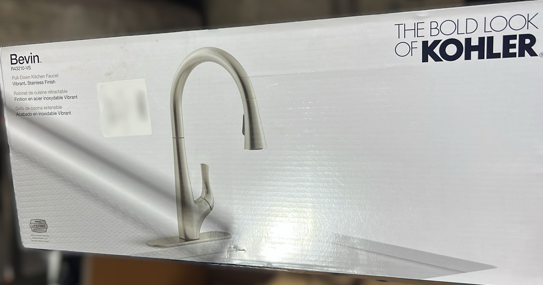 KOHLER PULL DOWN FAUCET BEVIN