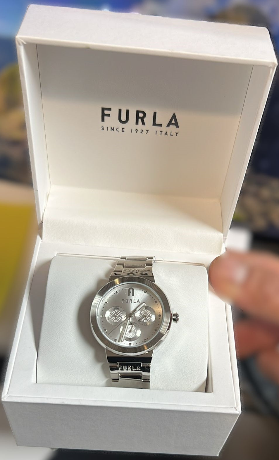 FURLA LADIES SILVER DIAL , 36MM WATCH