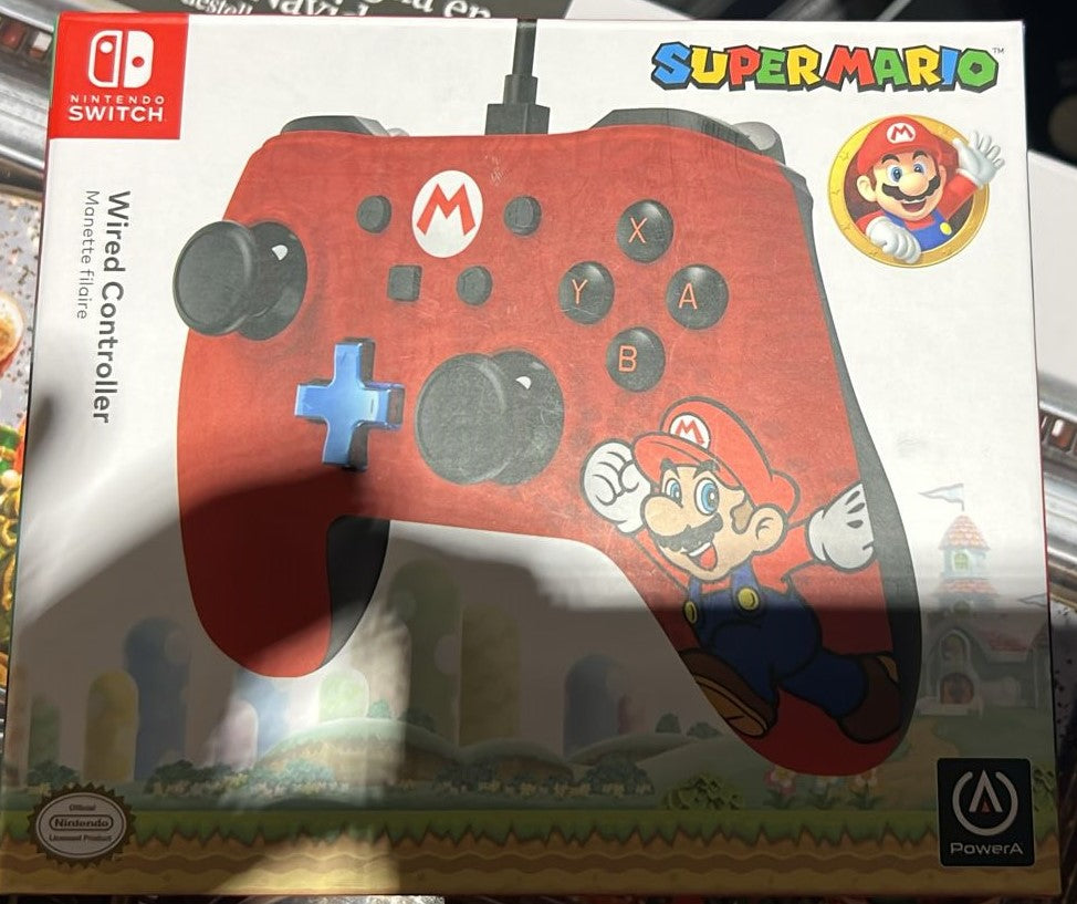 Super Mario Edition Wired Controller for Nintendo Switch