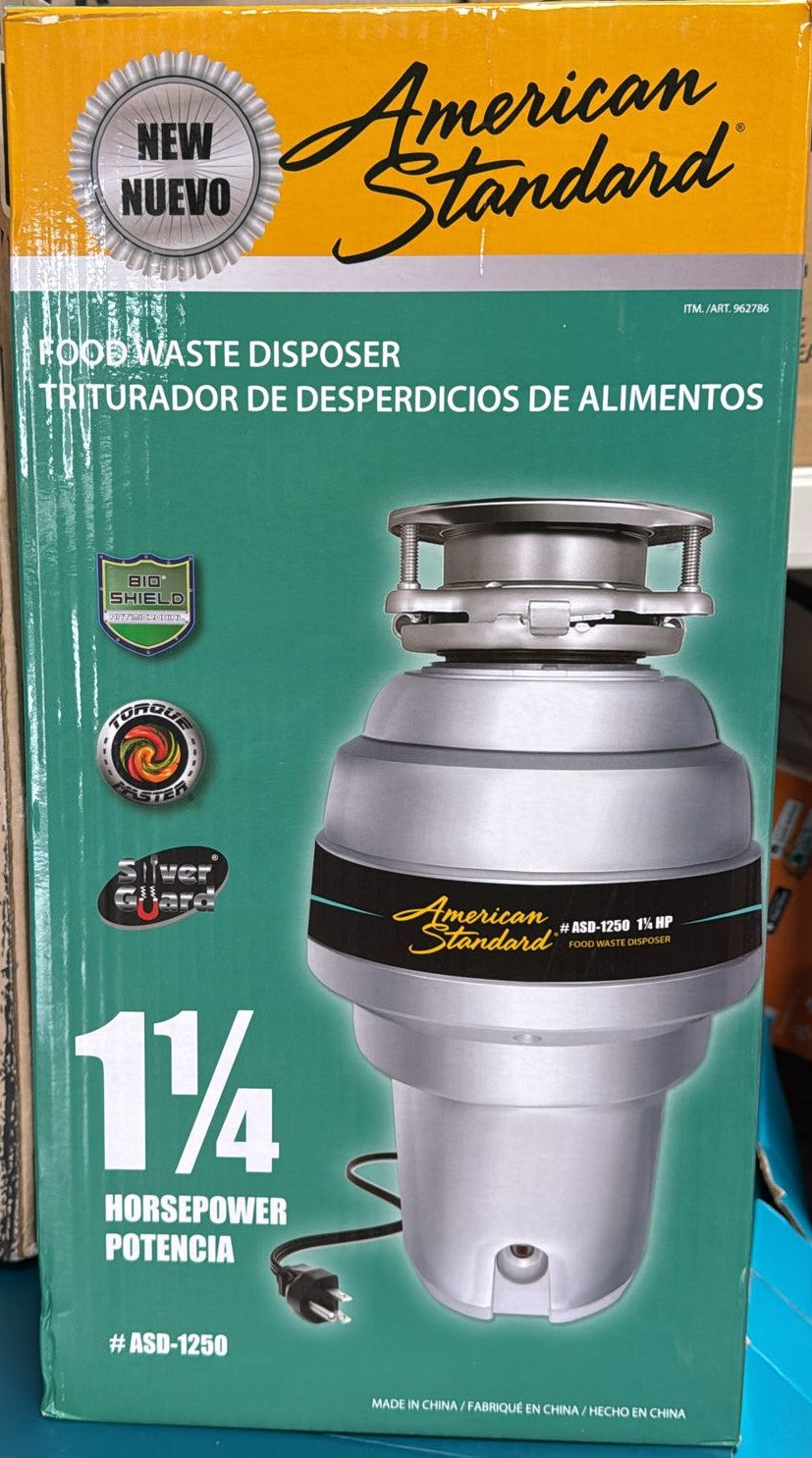 American Standard Slim Line 1.25HP Food Waste Disposer