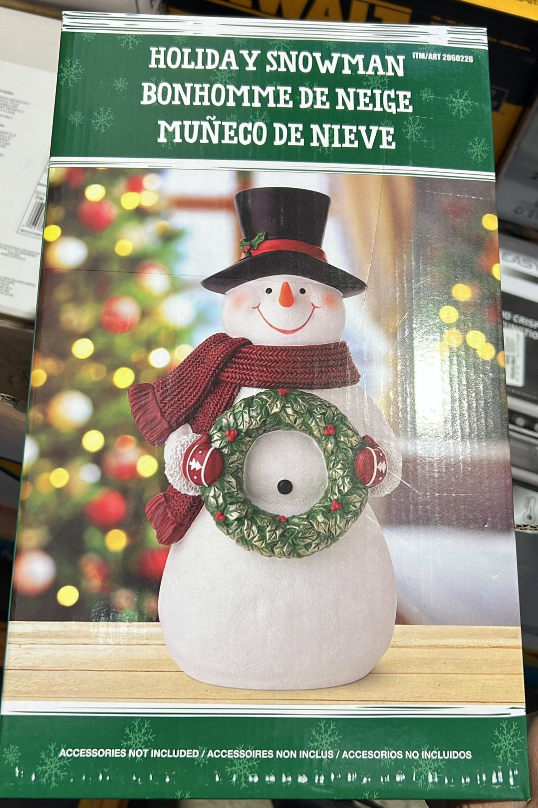 HOLIDAY SNOWMAN ASSORTED 36.7 CM / 14.4 IN