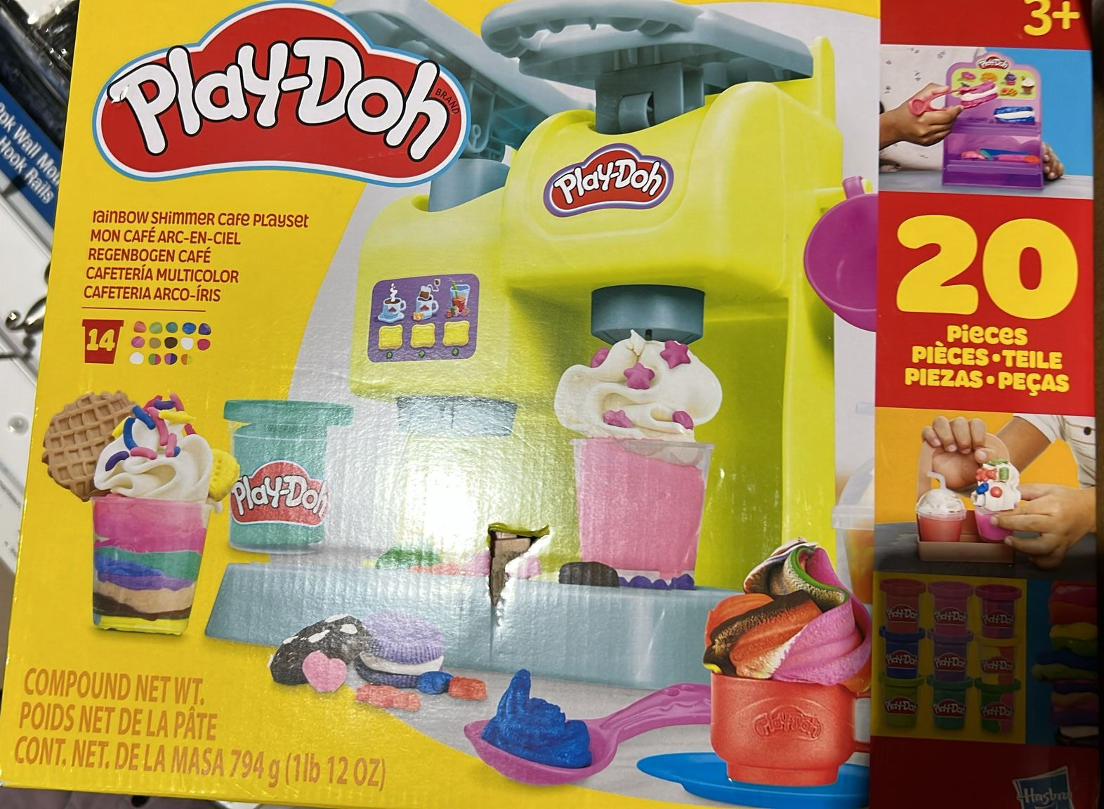 Play-Doh Rainbow Shimmer Cafe Playset