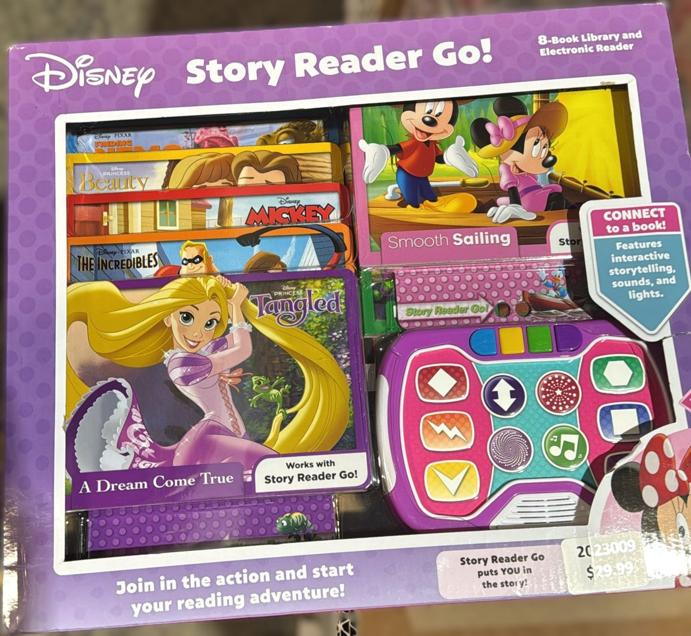 STORY READER GO 8 BOOK LIBRARY ELECTRONIC READER