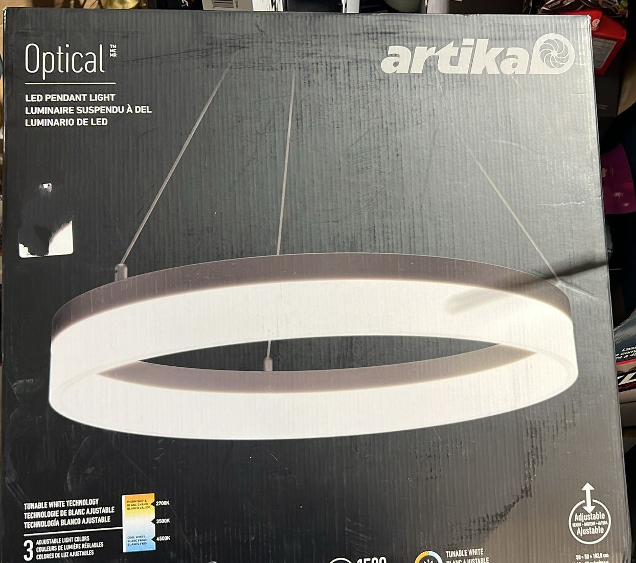Artika Optical Ring LED Pendant Light Fixture