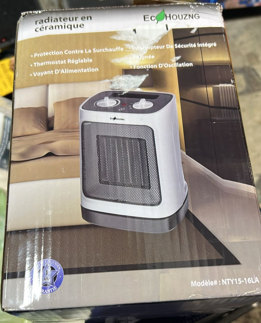 Ecohouzng Compact Portable PTC Heater