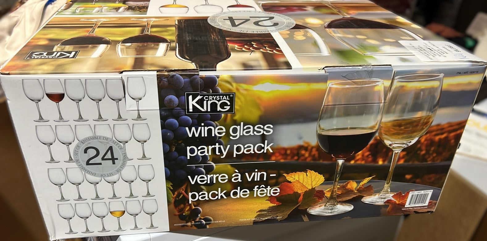 King Crystal Wine Glasses 470 ml (16 oz) Pack of 24
