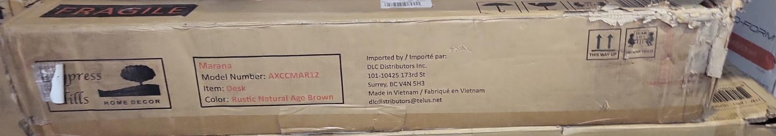 RUSTIC NATURAL AGE BROWN MARANA DESK