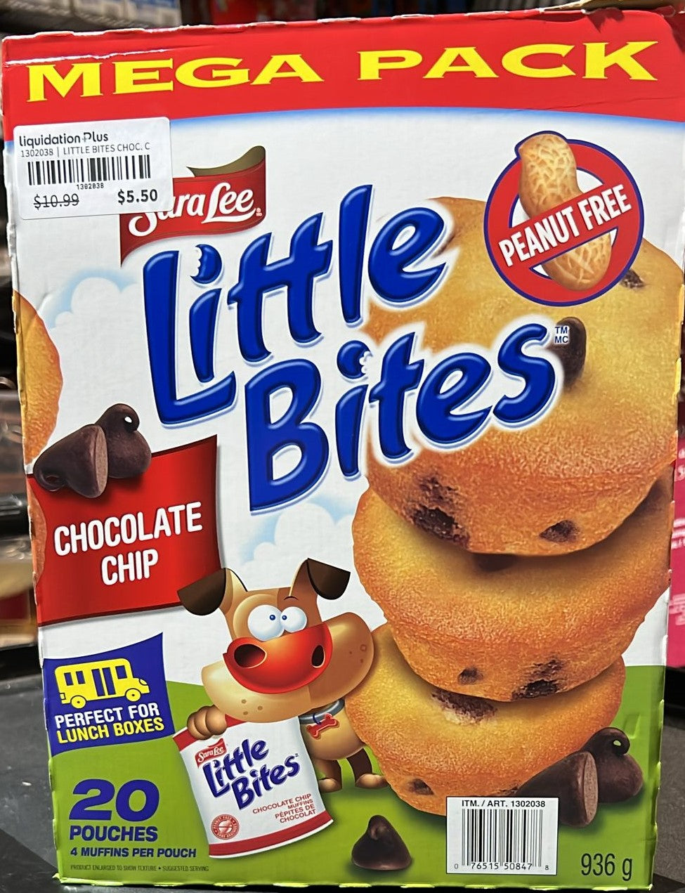 SARA LEE LITTLE BITES CHOCOLATE 936 g