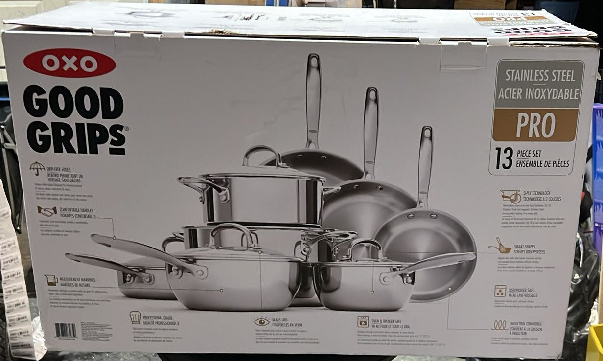 OXO GOOD GRIPS COOKWARE SET 13 PIECES